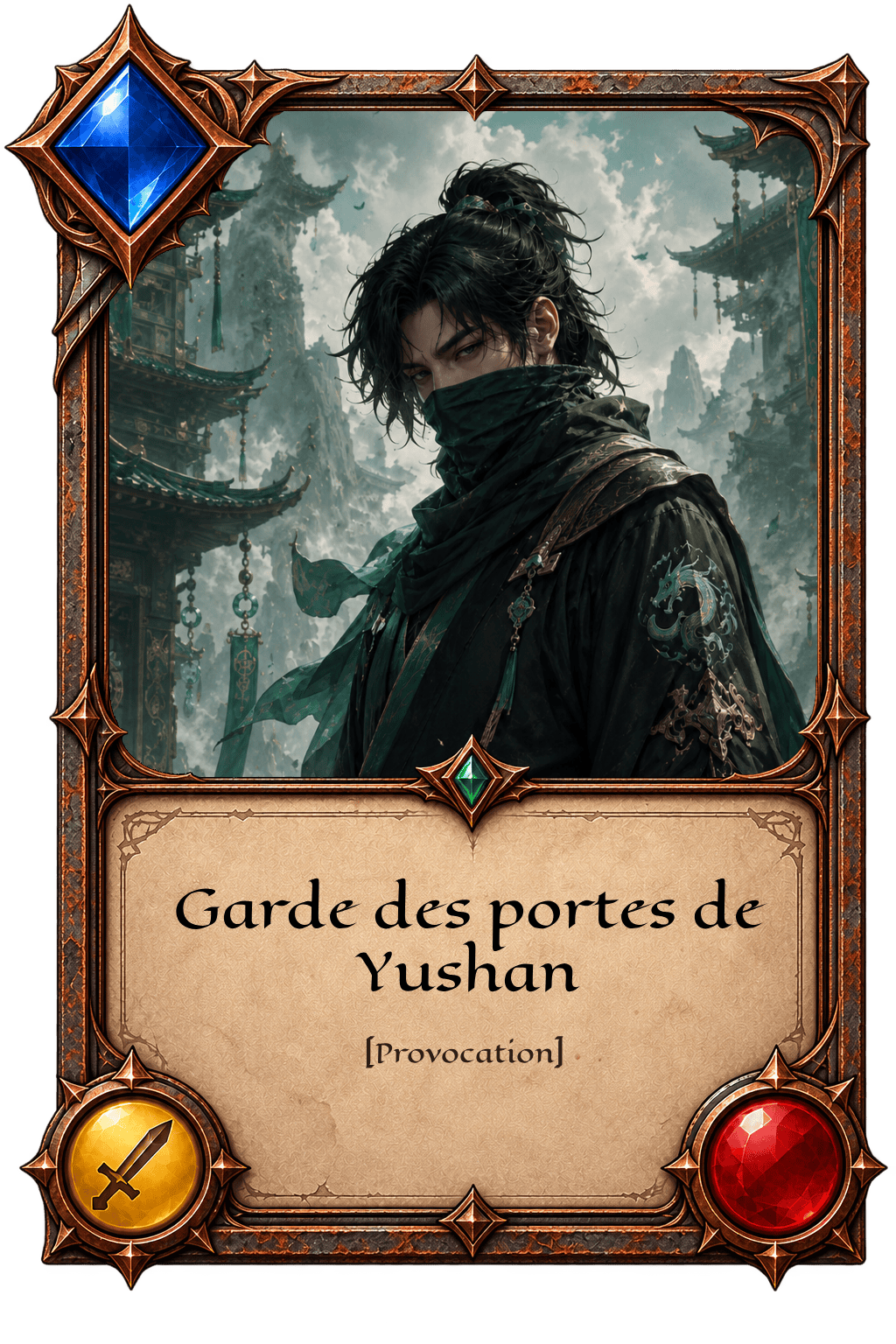 Carte Garde des Portes de Yushan