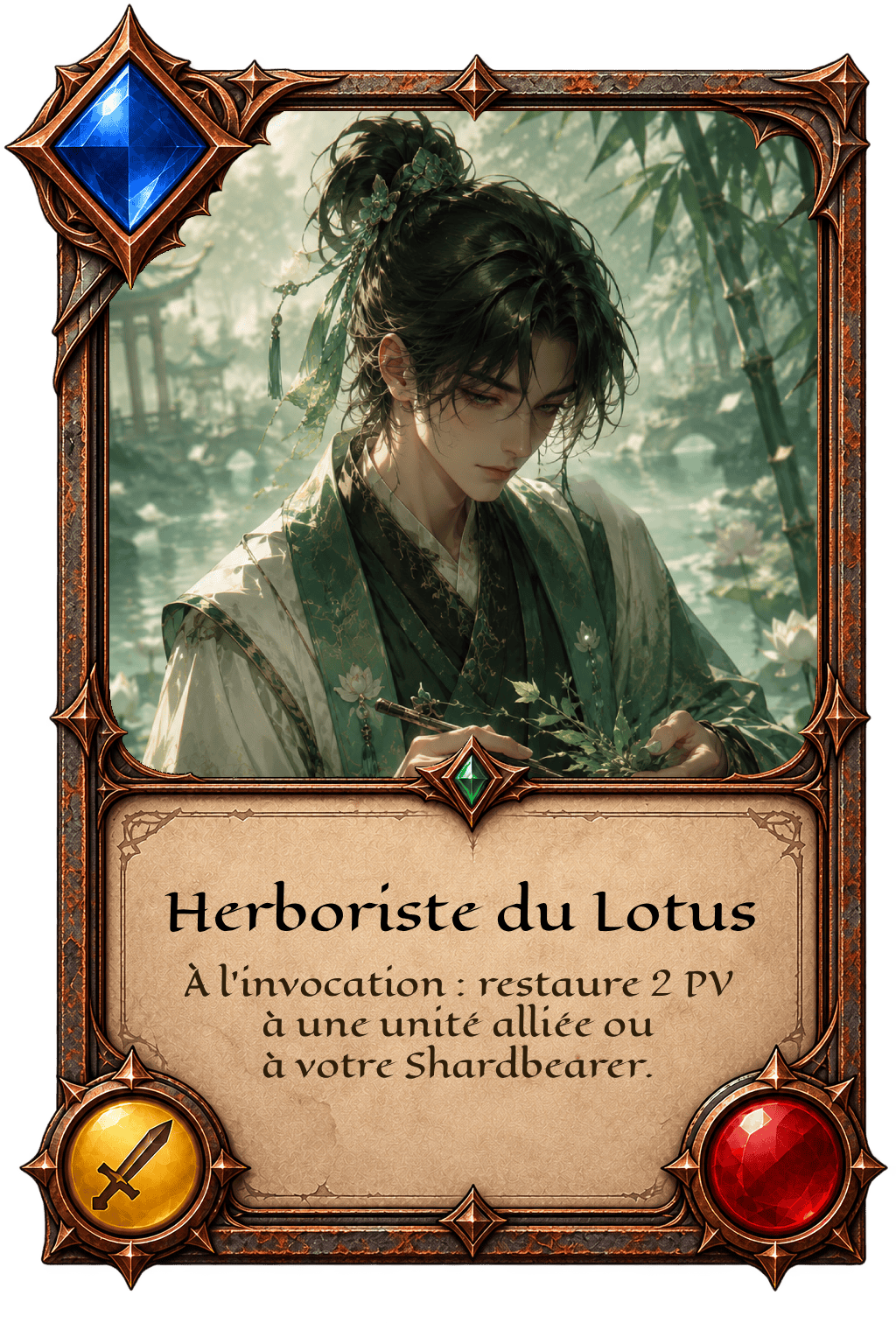 Carte Herboriste du Lotus