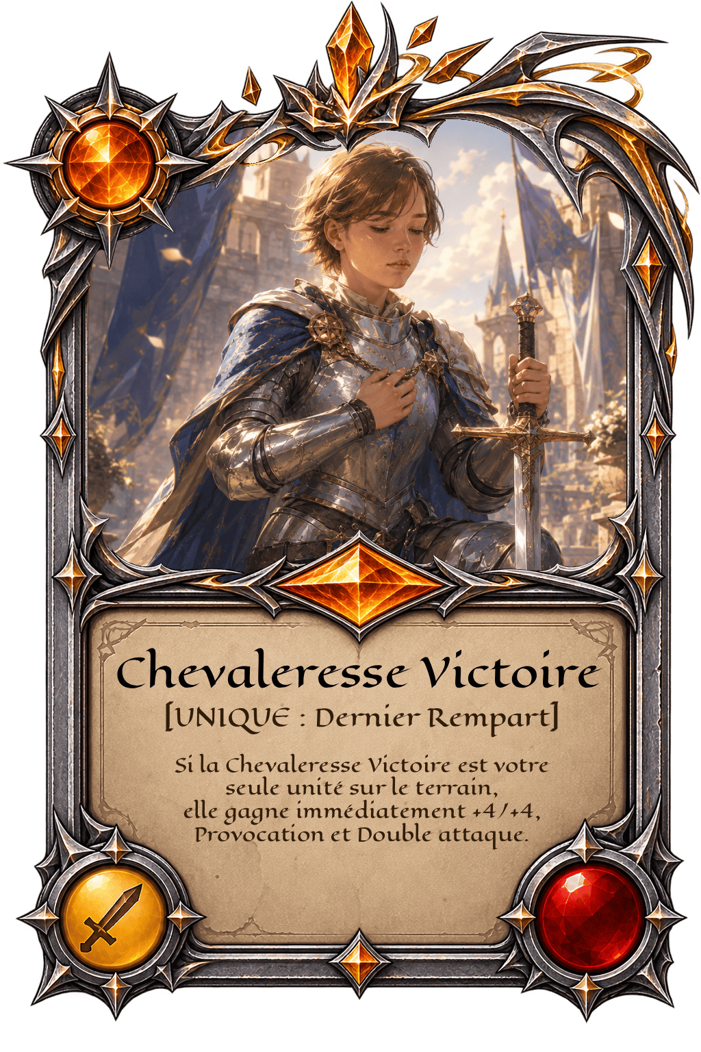 Carte Chevaleresse Victoire