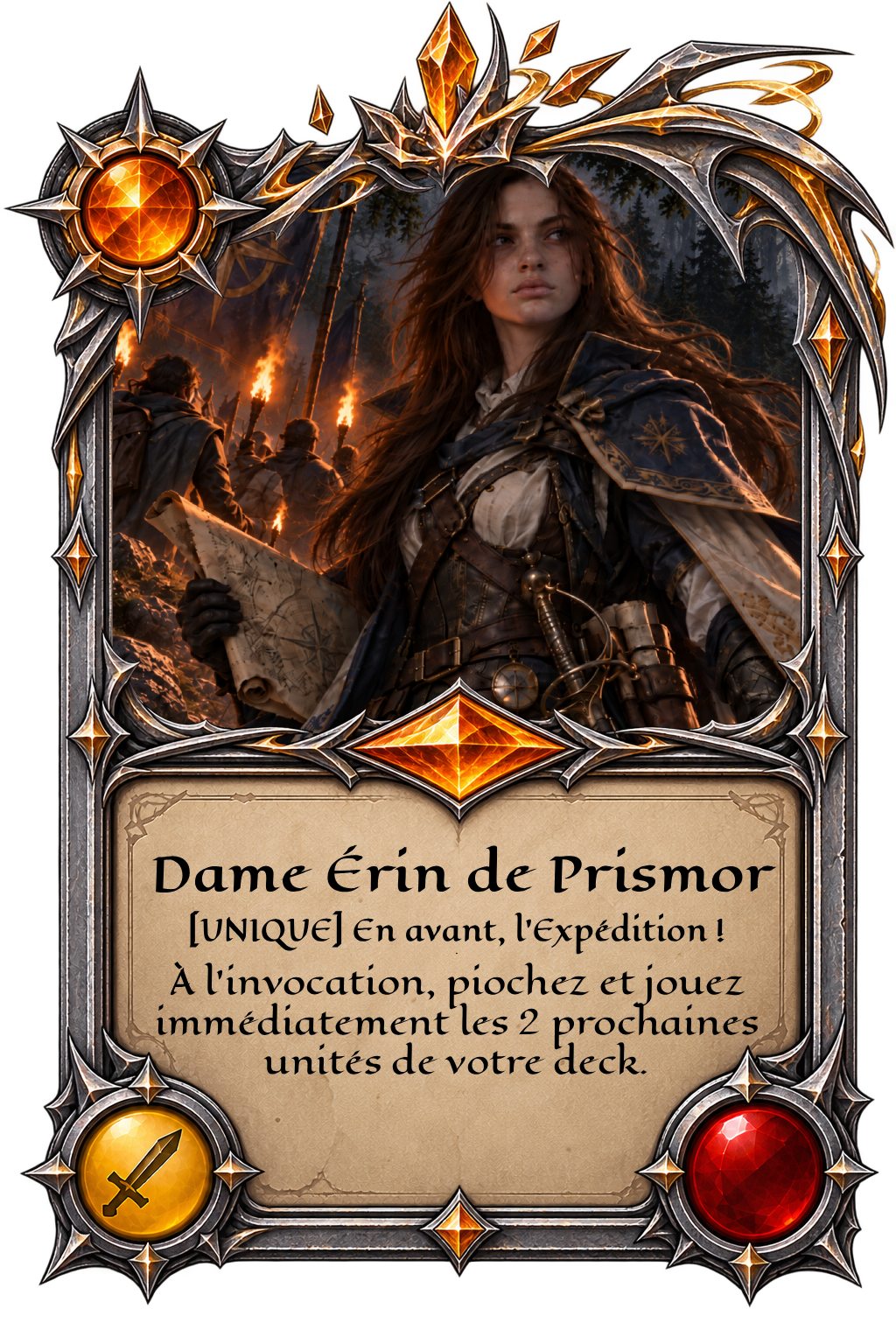 Carte Dame Érin de Prismor