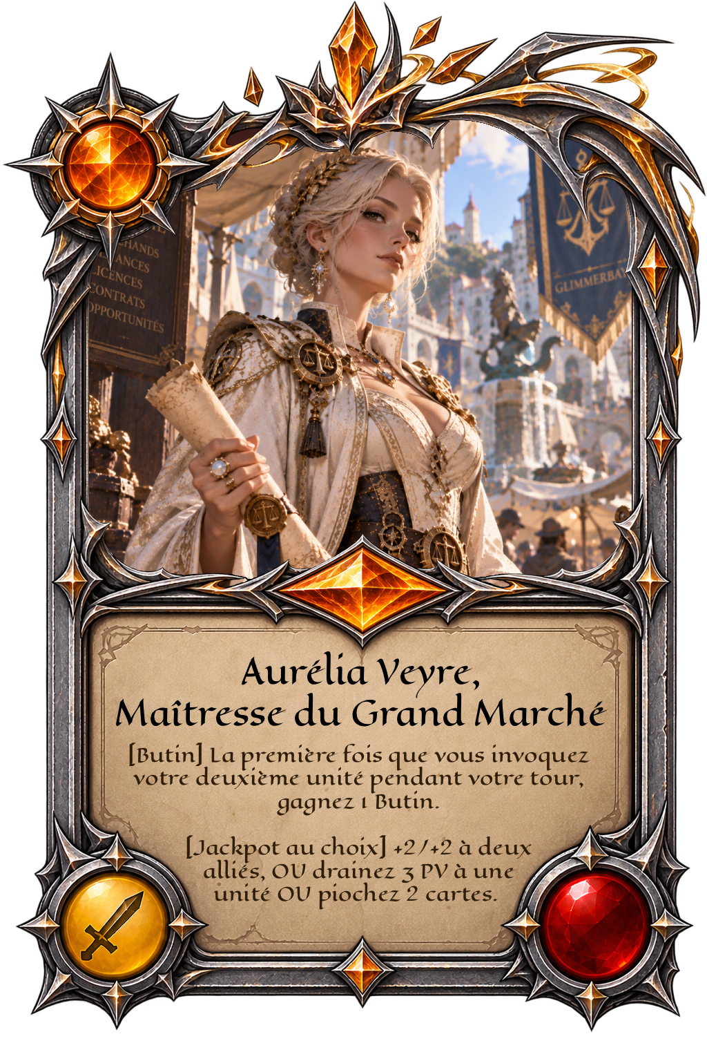Carte Aurélia Veyre, Maîtresse du Grand Marché