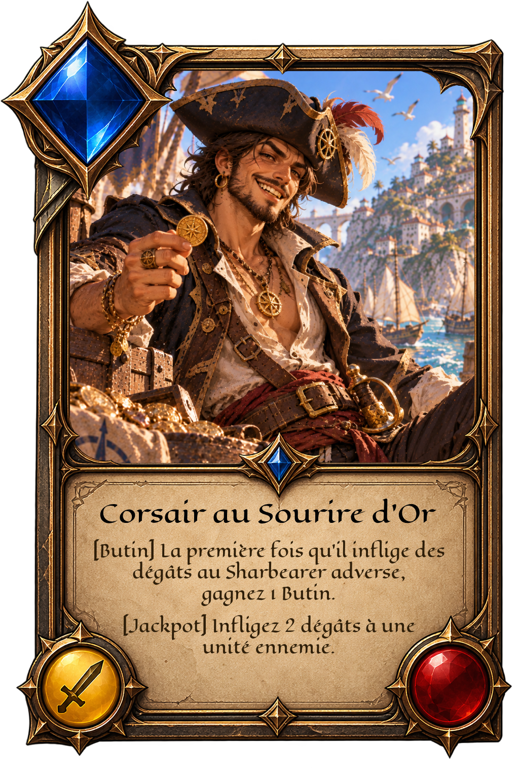 Carte Corsaire au Sourire d'Or