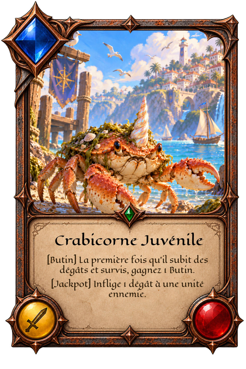 Carte Crabicorne Juvénile