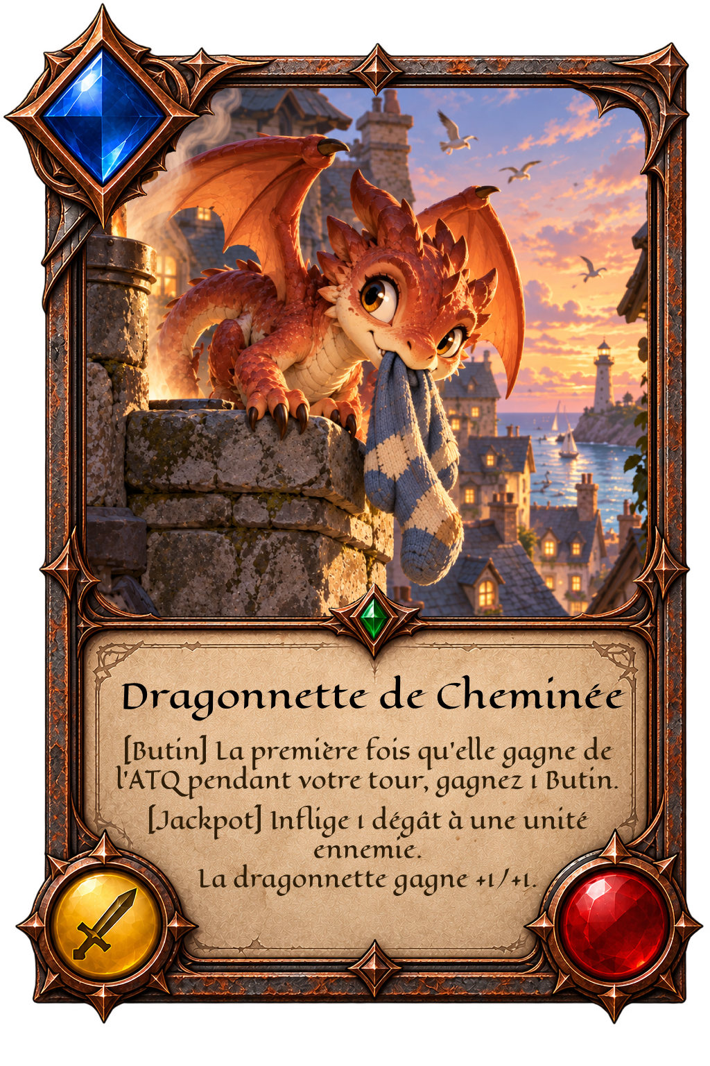 Carte Dragonnette de Cheminée