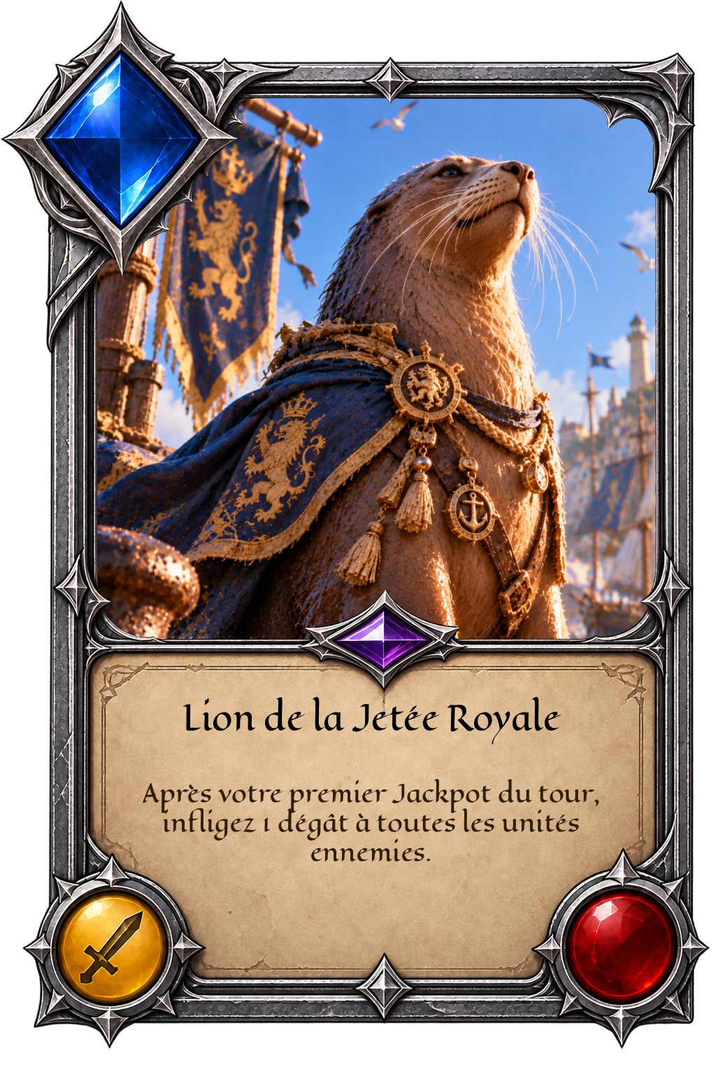 Carte Lion de la Jetée Royale