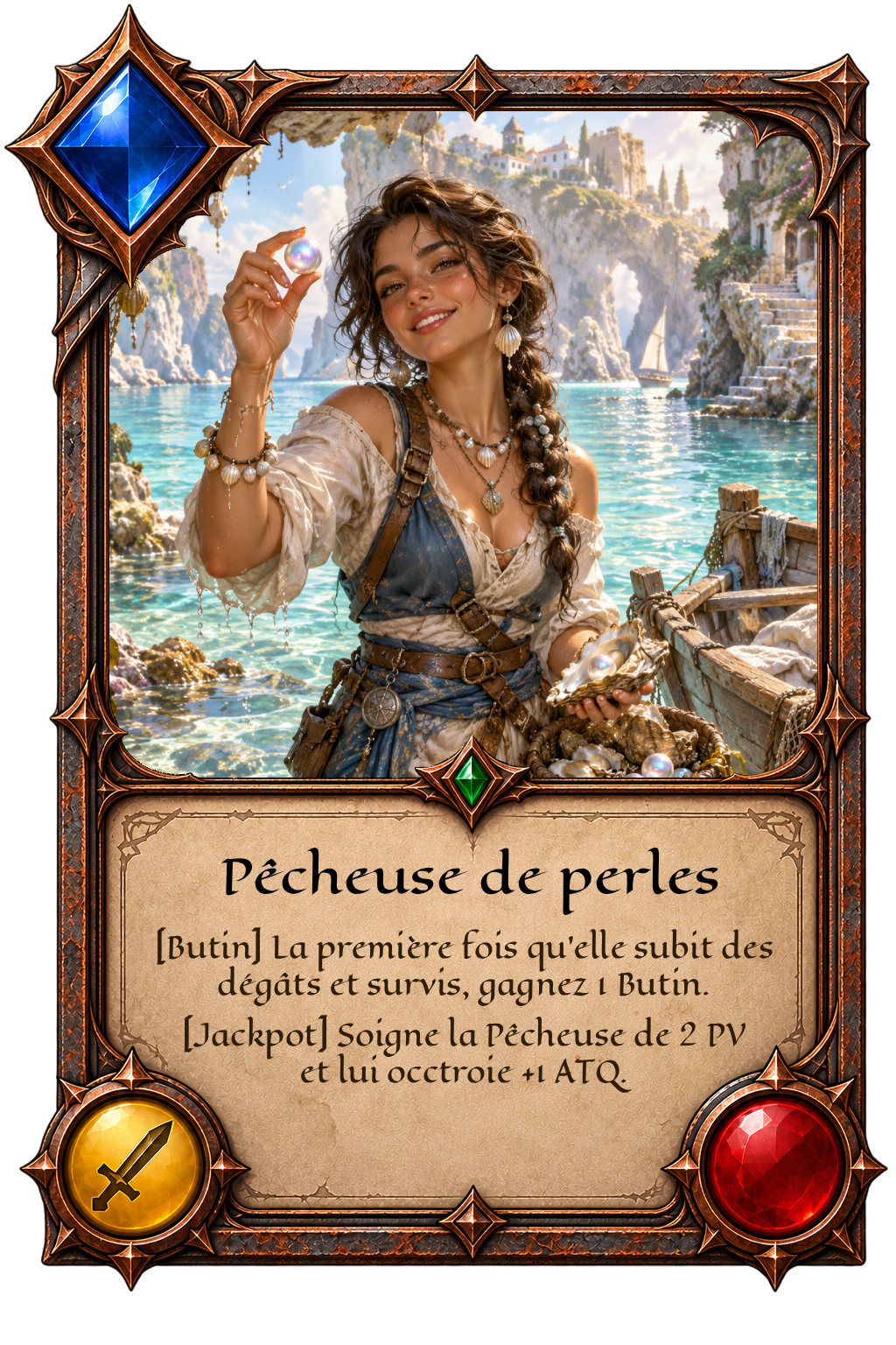 Carte Pêcheuse de Perles