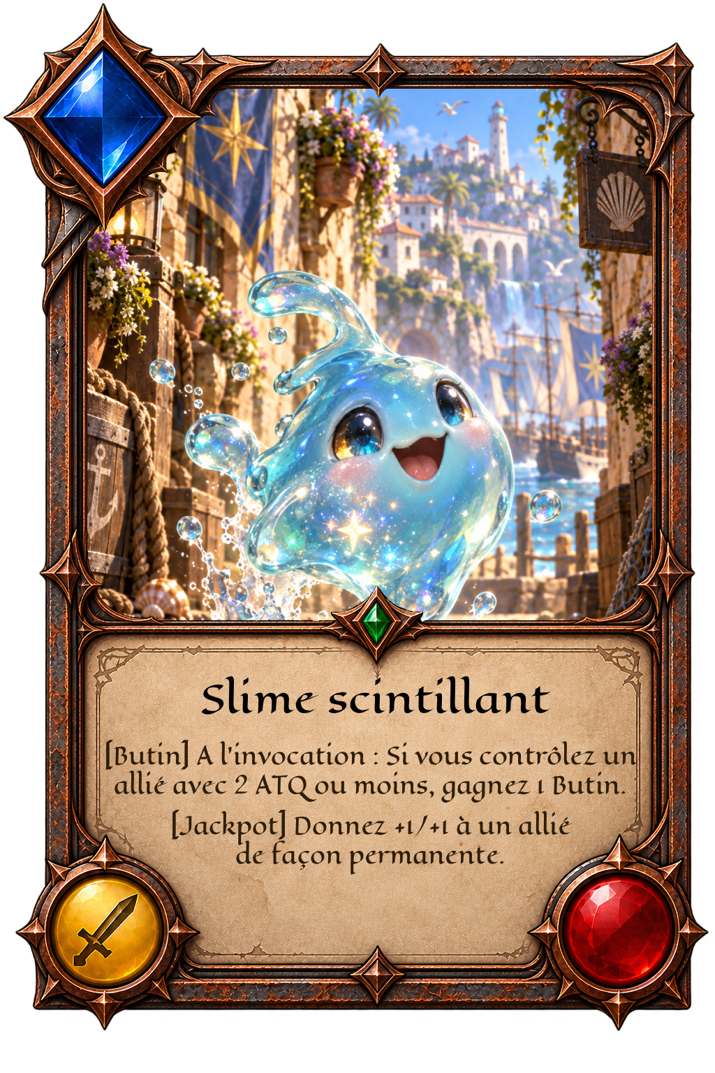 Carte Slime Scintillant