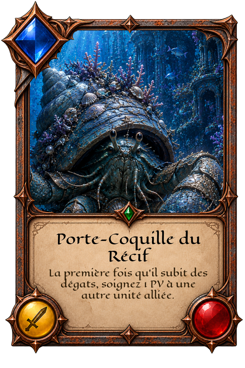 Carte Porte-Coquille du Récif
