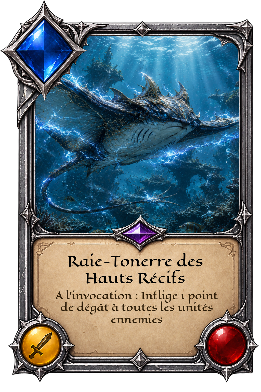 Carte Raie-Tonnerre des Hauts Récifs