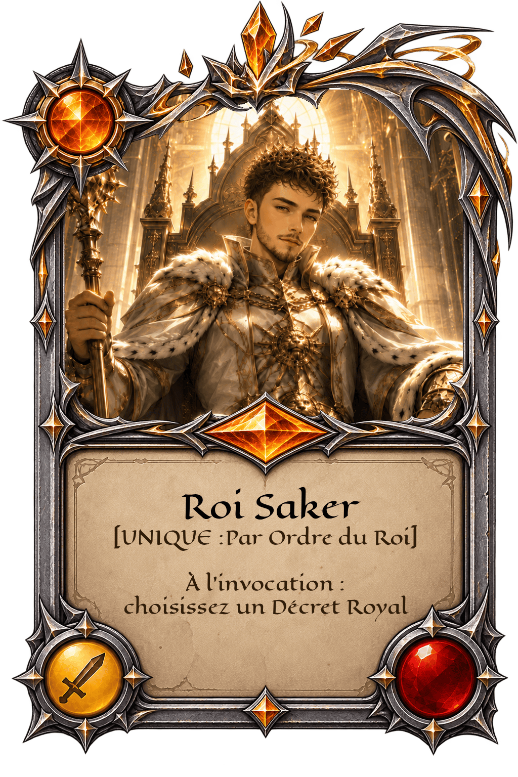 Carte Roi Saker
