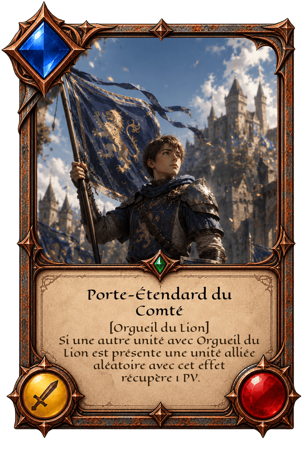 Carte Porte-Étendard du Comté