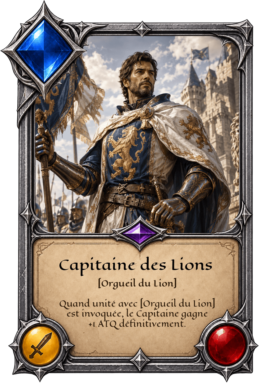 Carte Capitaine des Lions