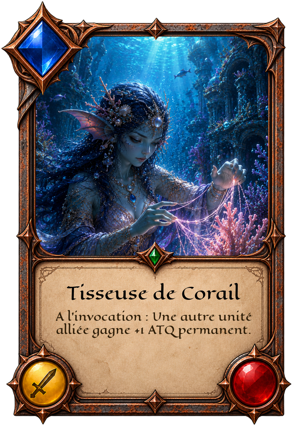 Carte Tisseuse de Corail
