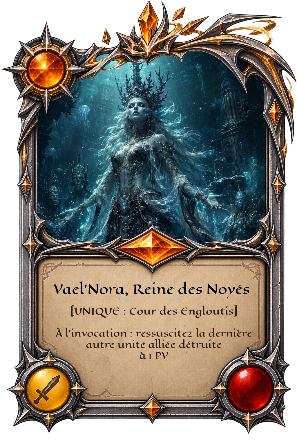 Carte Vael’Nora, Reine des Noyés